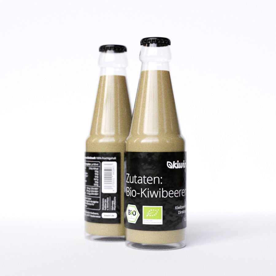 Organic kiwiberry direct juice